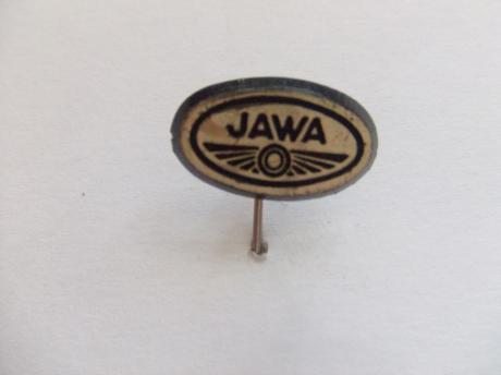 Jawa motor goud-zwartkleurig